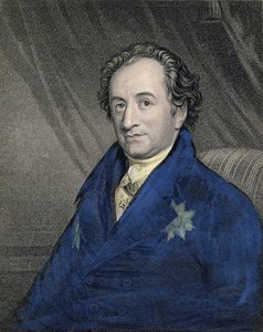 Portrett av Johann Wolfgang von Goethe (1749-1832) gravert av James Posselwhite (1798-1884) pub. av William Mackenzie